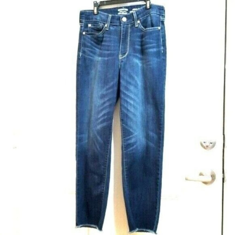LEVIS 8 High Rise Ankle Straight Raw Hem Jeans
